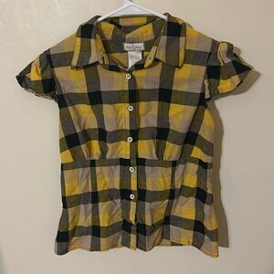 Vintage Baby Phat Girlz Cotton Plaid Tunic Top Size L